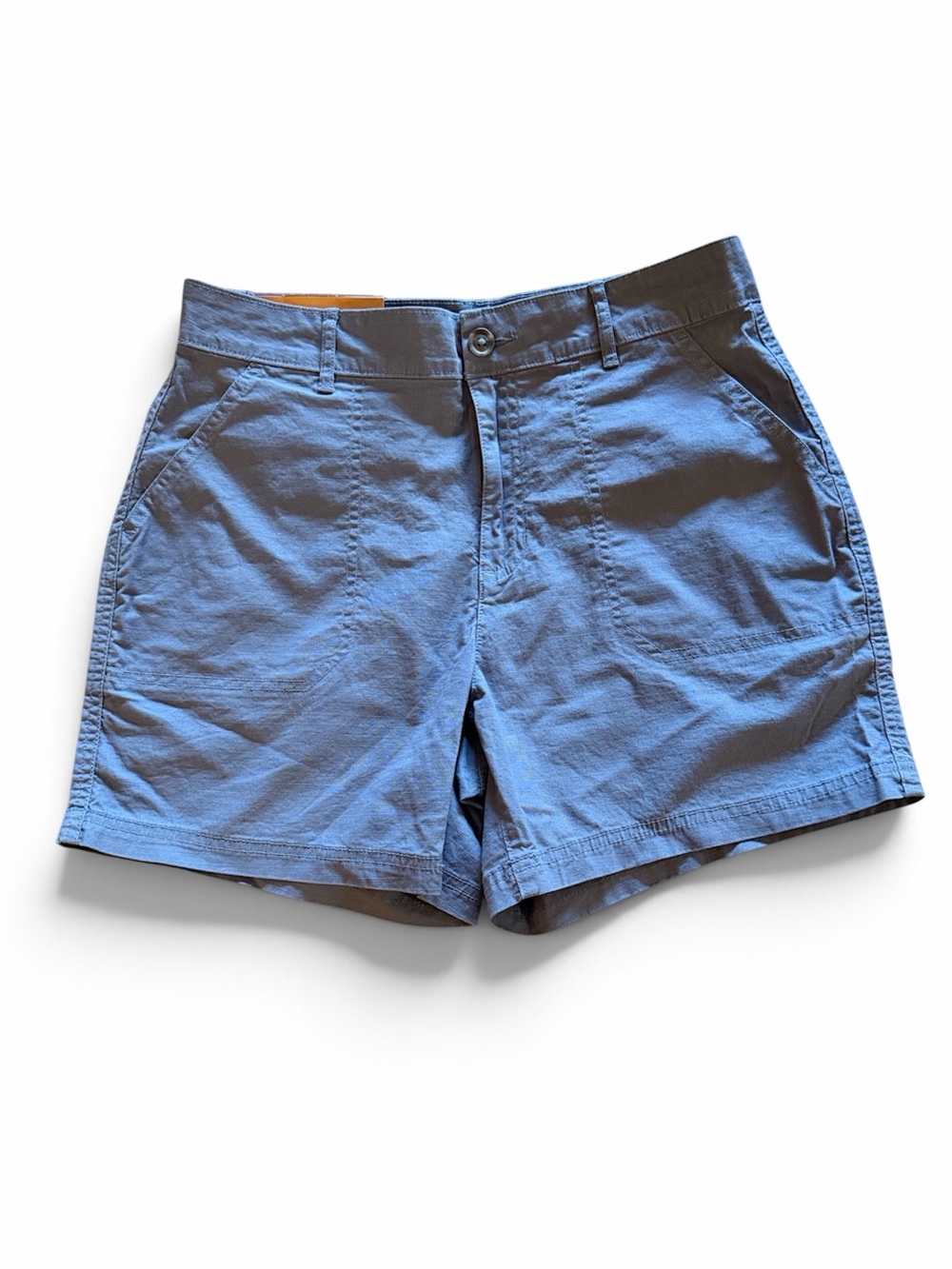 Eddie Bauer Women's Light Blue Flat-Front Ripstop Shorts